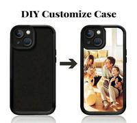 1 pièce Étui de téléphone doux au toucher noir "Échelle céleste"/étui de téléphone avec impression photo personnalisée, impression UV haute définition, compatible avec 16 Pro Max/16 Pro/16 Plus/16/15