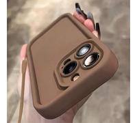 1 pièce Étui de téléphone en silicone en forme d'escalier Dopamine, compatible avec Apple 12/13 Pro Max, coque de protection antichoc full-body, design minimaliste, style de bande dessinée mignonne, p