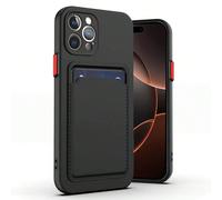 1 pièce Étui de téléphone en silicone noir avec fente pour carte, motif cube, compatible avec iPhone, Galaxy A56/A54/A14/A33/A02S/A34/S26Ultra/S26Plus/S26/S26Edge/S25Ultra et Apple 17E/17 Pro/17 Pro M