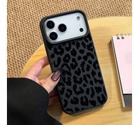 1 pièce Étui de téléphone en TPU de luxe avec imprimé léopard noir, convenant aux modèles 17/17 Pro Max/17 Pro/Air/13/16 Pro Max/16/15/14/12 Pro Max/13 Pro Max/11 Pro/14 Pro/15 Pro/12. Étui de protect