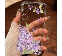 1 pièce Étui de téléphone floral d'art de jacinthe violette à la mode, compatible avec Huawei Honor, Galaxy A04e/12/A13/A14/A34/A50/A52/A53/A54/S21/S22/S23/S24/S25/S25Ultra/S25FE/S26/S26 PLUS/S26 ULTR