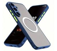 1 pièce Étui de téléphone magnétique de chargement sans fil de haute qualité, mat et durable, compatible avec Samsung Galaxy A55 A15 A35/Apple 12/13/14/15/16/OPPO/HONOR/REALME/REDMI, antichoc, mat, tr