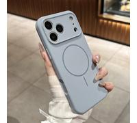 1 pièce Étui de téléphone magnétique minimaliste en silicone liquide mat, compatible avec iPhone 17 AIR 16 15 14 13 12 Pro Max Plus, chargement sans fil, coque arrière en silicone souple iPhone 12,iPh
