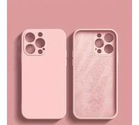 1 pièce Étui de téléphone mince, à la mode, à bord droit conçu pour la protection de l'appareil photo, avec un intérieur en microfibre douce et des fonctionnalités antichoc, compatible avec divers mod