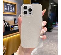 1 pièce Étui de téléphone minimaliste IMD pailleté, étui de téléphone épais en TPU anti-chute de luxe discret beige avec protection de grand objectif. Compatible avec Apple/Série, étanche, antichoc, r