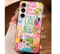 1 pièce Étui de téléphone souple style décontracté de vacances avec slogan citron, housse de protection compatible avec Huawei Honor, Galaxy A04e/12/A13/A14/A34/A50/A52/A53/A54/S21/S22/S23/S24/S25/S25
