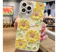 1 pièce Étui de téléphone TPU mat antichoc à motif tournesol et lune, compatible avec 16/15 Pro Max, Galaxy, Honor X6A, X7B, X8B. Étanche, résistant aux chutes et aux rayures. Galaxy S9,Galaxy S9+,Gal