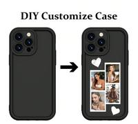 1 pièce Étui de téléphone TPU transparent avec impression photo personnalisée, sensation de peau lisse et épaississement, impression UV haute définition, compatible avec 16 Pro Max/16 Pro/16 Plus/16/1