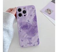 1 pièce Étui de téléphone violet dégradé de couleur violet, motif papillon glaciaire antidérapant et protecteur, compatible avec Apple///Redmi/VIVO/OPPO IPhone X/XS,iPhone 12,iPhone 12 Pro,iPhone 12 P