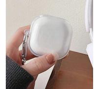 1 pièce Étui d'écouteur transparent avec crochet argenté, convient à différentes marques Apple AirPods 1/2,Apple AirPods Pro,Beats Studio Buds,Apple AirPods 3,Samsung Galaxy Buds 2,Samsung Galaxy Buds