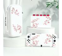 1 pièce Étui/Housse de protection motif Sakura rose, compatible avec Switch2 (2025), Switch NS, Switch OLED, Switch Lite, accessoires pour Switch2/Switch, ensemble complet incluant un sac de rangement