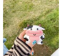 1 pièce Étui silicone doux 3D en forme de vache mignonne avec motif vache. Étui de protection pour écouteurs avec mousqueton. Compatible avec Apple 1st/2nd/3rd/Pro/Pro 2nd Gen. Cadeau d'anniversaire c