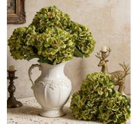 1 pièce Fleur d'hortensia artificielle avec tige, toucher réaliste, convient pour la décoration de mariage, la décoration de la maison, la décoration de jardin, la décoration de remise des diplômes, l