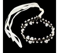 1 Pièce Fleur Fille Diadème Coiffure, Corolle Strass Cheveux Vigne Couronne de Fleurs,Accessoire Cheveux Couronne de Fleurs,Cheveux communion,Pour Mariage,Anniversaire
