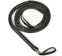 1 pièce Fouet de cow-boy occidental robuste avec poignée ergonomique et boucle de lanière - Conception de manche long convenant pour le dressage, le parcours d'obstacles et l'équitation western - Foue