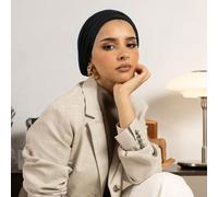 1 pièce Foulard de tête de couleur unie classique pour femmes, turban élastique polyvalent, multiples façons de le porter, en tissu de viscose doux, confortable pour le quotidien, les sports, le yoga 