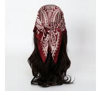 1 pièce Foulard pour dames de style bandana imprimé géométrique avec une utilisation multiple, convient pour un port quotidien comme bandana, bande de cheveux, bandeau, idéal pour donner une touche à
