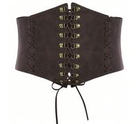 1 pièce Gaine de taille sexy en dentelle transparente de style cour marron café pour femmes, convient pour la soirée d'Halloween, costume personnalisé, port quotidien L,M,S,XL,XXL,XXXLPolyuréthane
