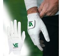 1 pièce Gant de golf pour main gauche pour hommes, gant anti-dérapant par temps de pluie, convient aux golfeurs droitiers, gant durable anti-dérapant toutes saisons, taille : S, M, L, XL, blanc S-Port