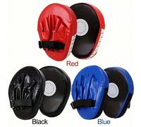 1 pièce Gants de boxe incurvés de base, Cible de boxe, Gants de boxe Muay Thai, 2 pièces Set de gants de boxe pour l'entraînement en binôme, Convient aux débutants bleu,noir,rougePolyuréthane