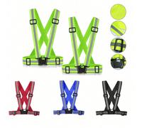 1 pièce Gilet réfléchissant, Sangle réfléchissante élastique, Vêtements réfléchissants, Convient pour la course de nuit, le cyclisme, la marche, toutes les saisons, Gilet de course réfléchissant, Été,