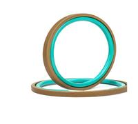 1 pièce Glyd-Ring Joint alternatif for vérin hydraulique, arbre à trous standard, tige de piston bidirectionnelle, bague d'usure combinée FKM (fluorocaoutchouc)(55x44x4.2)