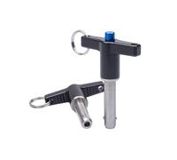 1 pièce Goupille de verrouillage de remorque à poignée en T de 5mm de diamètre, longueur de serrage de 25mm, goupille à dégagement rapide autobloquante en acier inoxydable 1 pièce