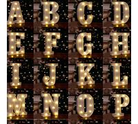 1 pièce Grande lettre numérique lumineuse LED de 22 cm / 8,66 pouces, crochets de suspension pour décoration murale, forme de cœur, 26 lettres de l'alphabet, chiffres 0-9, fonctionne sur piles (non in