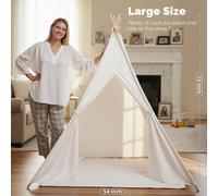1 pièce Grande tente de princesse pour enfants - Disponible en trois tailles : 135 cm/160 cm/180 cm de hauteur, fabriquée en tissu de polyester durable, convient aux garçons et aux filles - Un cadeau 