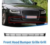 1 Pièce Grille De Pare-Chocs Avant Inférieure Grille De Pare-Chocs Avant Couverture Inférieure Grille Centrale D'Insertion No.4H0807697 Pour Audi A8(D4Pa) 2015-2018 Noir
