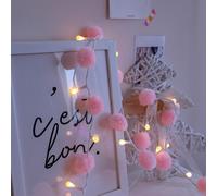 1 pièce Guirlande lumineuse à pompons de 3 m Taille UniquePolychlorures de vinyle