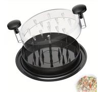 1 pièce Hachoir à poulet, parfait pour hacher le poulet, le chou, le bœuf et les légumes, avec couvercle transparent - Gadget de cuisine, hachoir à légumes, facile à utiliser et à nettoyer (Noir) Hach