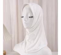 1 pièce Hijab tricoté doux de couleur unie pour echarpe femme, bonnet couvre-chef facile à porter couvrant les cheveux et le cou, foulard arabe traditionnel du Moyen-Orient pour un usage quotidien Tai