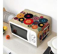 1 pièce Housse anti-poussière pour four à micro-ondes de style bohème rétro avec motif totémique et poches de rangement double face. Housse anti-huile et anti-poussière pour électroménager de style fe
