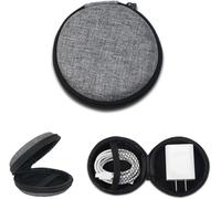 1 Pièce Housse Casque Audio Etui Universel pour écouteurs in Ear,Pochette de Protection Rigide Earplug,iPod Shuffle Stick USB Câble, Transport Case Multifonction