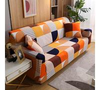 1 Pièce Housse De Canapé Élastique, Housse De Canapé Universelle En Tricot De Fibre De Polyester En Soie De Lait Pour Les Quatre Saisons Siège unique,2 Sièges,3 Sièges,4 SiègesBlocs de couleurMicrofib