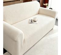 1 pièce Housse de canapé en tissu polaire antidérapante élastique décorative jacquard, style automne/hiver, motif feuille de bananier gris foncé sculpté, adapté aux animaux de compagnie, résistant à l