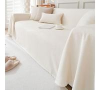 1 pièce Housse de canapé imperméable, couleur unie, utilisation toute saison, housse de canapé lavable et adaptée aux animaux de compagnie, décoration d'intérieur 180cm*230cm,180cm*340cm,180cm*300cm,1