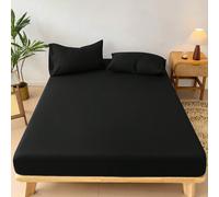 1 pièce Housse de matelas imperméable, literie, protège-matelas, housse de matelas noire, literie de chambre, convient aux lits simples, doubles, queen et king. Protection contre la poussière (oreille