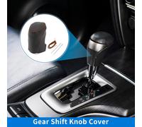 1 Pièce Housse De Pommeau De Levier De Vitesse Pour Chevrolet Equinox 2016-2021 En Similicuir Antidérapant Noir Marron Protecteur De Poignée De Changement De Vitesse