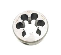 1 pièce HSS filetage de tuyau Non réglable matrice ronde ZG R PT NPT G 1/8 1/4 3/8 1/2 3/4 1 ''matrice de filetage for acier inoxydable(R 3I4)