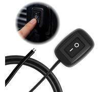 1 pièce Interrupteur à bouton type universel à coller, interrupteur SPST ON/OFF étanche, 12V-230V 10A pour voiture, moto, barre LED, antibrouillard, DIY