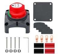 1 Pièce Interrupteur De Déconnexion De Batterie, 12 V-48 V 275 A Isolateur De Batterie Interrupteur Principal Étanche Pour Camping-Car, Vtt, Voiture, Marine, Bateau, Auto (Marche/Arrêt)