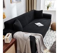 1 Pièce Jacquard Canapé Housse Housse De Canapé Haute Extension Couvertures De Canapé Animal De Compagnie Chien Bienvenu Ti Slip Épaissir Canapé Ho, Black, 4 Seater(235-300cm)