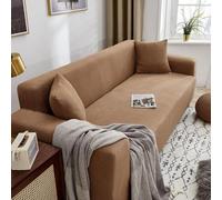 1 Pièce Jacquard Canapé Housse Housse De Canapé Haute Extension Couvertures De Canapé Animal De Compagnie Chien Bienvenu Ti Slip Épaissir Canapé Ho, Camel, 4 Seater(235-300cm)