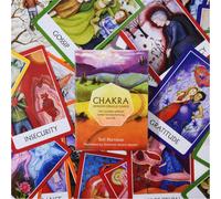 1 pièce Jeu de cartes de tarot Oracle de la sagesse des chakras, jeu de divination mystérieux pour fête et rassemblement Papetier