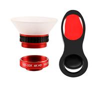 1 pièce Jeu de gros plan de l'objectif de l'appareil photo de smartphone non structuré objectif de l'appareil photo sans distorsion