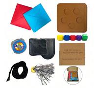1 pièce Jeu de la série télévisée coréenne , toupie, attrapez les pierres, coup de pied de volant, jeu de coordination main-œil, jeu de divertissement multijoueur, jeu de chambre, jeu de défi (les cou