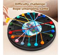 1 pièce Jeu de plateau à corde colorée, jeu de table interactif pour stimuler la logique et la créativité, idéal pour le divertissement familial, excellent cadeau pour la Saint-Valentin, l'Action de g