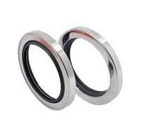 1 pièce Joint d'étanchéité en acier inoxydable PTFE, diamètre intérieur 73mm, diamètre extérieur 95mm, épaisseur 10mm, Argent, 73 x 95 x 10mm